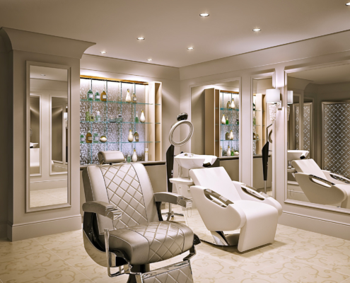 Visualization of a beauty salon in a private hotel in St. Petersburg view 3