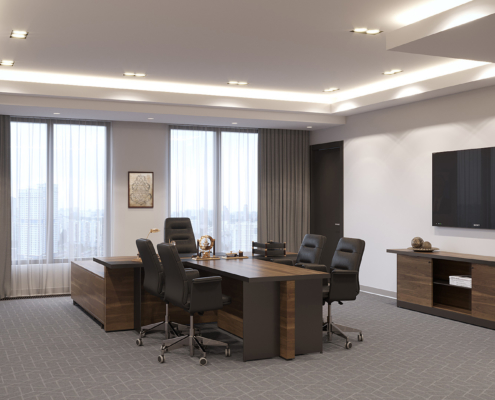 Visualization of the office of the head. view 2