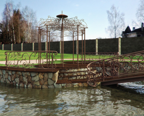 Reconstruction of the pond view 1