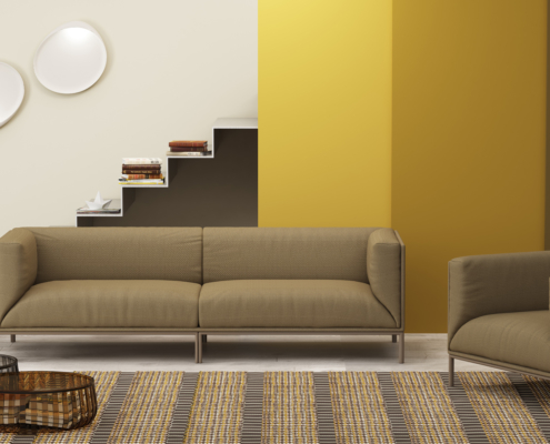 Visualization for the Italian factory "Alivar" sofa and chair Clou